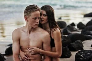 couple on beach couple on beach