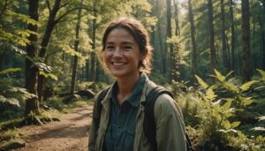 a warm smiling face filled with peaceful gratitude