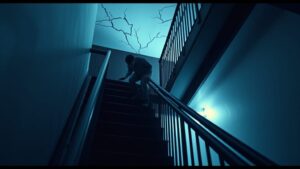 Fear on stairs