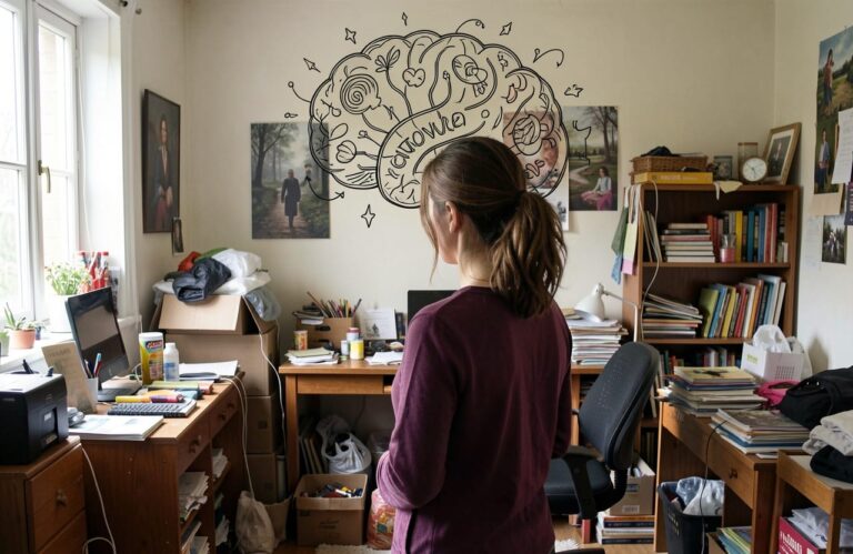 cluttered room cluttered mind
